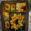 Blooming Sunflower Quilt Blanket Ver 2  Quilt